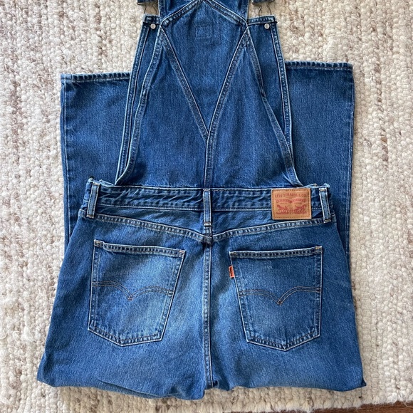 Levi's Zip Front Retro Denim Overalls - Picture 4 of 16